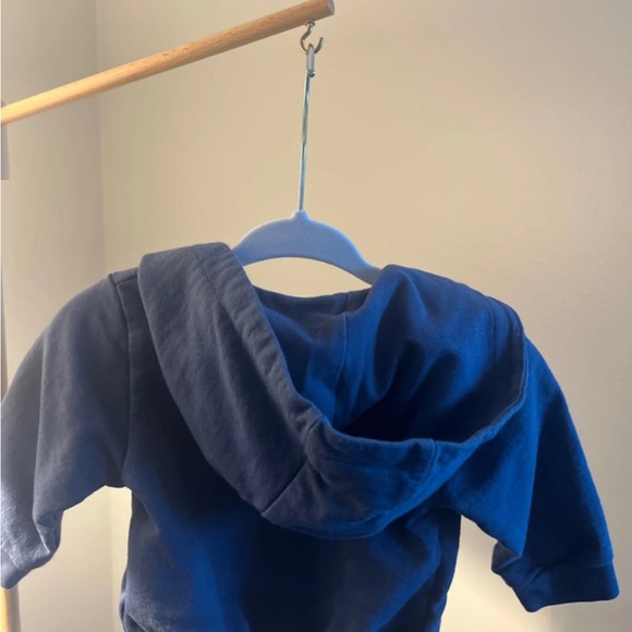 Navy Blue Kids Hoodie Mini Banda 3 months - Picture 2 of 3